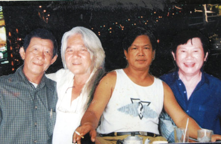 “Tứ quái” bầu sô của Sài Gòn (từ trái qua: Hoàng Biếu, Ngọc Giao, Sỹ Đặng & Duy Ngọc)