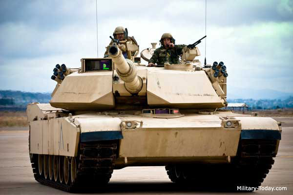 Với hỏa lực mạnh tăng Abrams luôn chiếm thế thượng phong trên mặt đất.