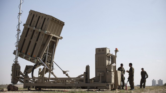 Cận cảnh tổ hợp tên lửa đánh chặn thuộc hệ thống Iron Dome.