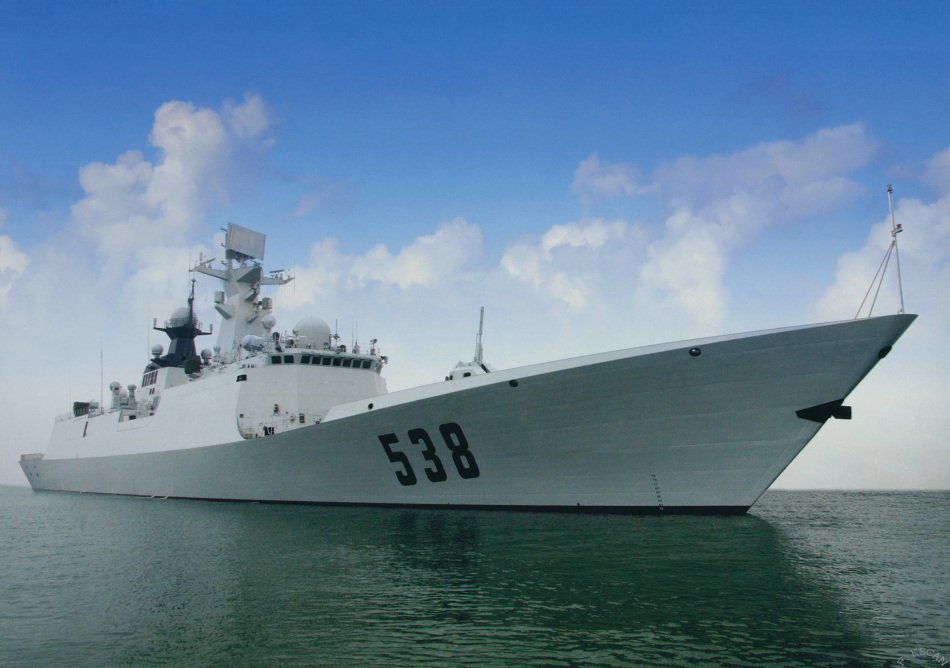 Khu trục hạm nhỏ  lớp 054  hiện đại nhất Hải quân Trung Quốc. Hạm đội Nam Hải có ít nhất 8 chiếc tàu loại này