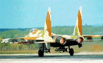 Su-35 được biên chế cả vũ khí tầm xa, tầm trung lẫn tầm gần, có thể mang phương tiện tấn công đường không có điều khiển chống radar, chống tàu, trang bị bom không quân có điều khiển, không điều khiển.