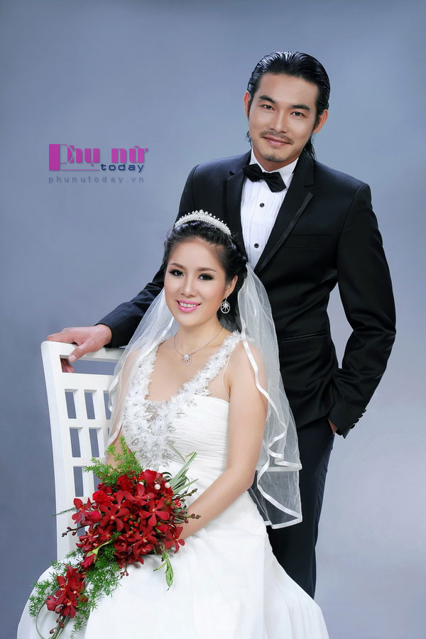 Lê Phương và Quách Ngọc Ngoan quen nhau trong một dịp cùng làm mẫu chụp ảnh cưới.