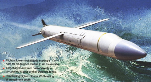  Tên lửa Novator Club-S, có tầm bắn tới 220 km và mang một đầu đạn loại 200 kg hoặc 450 kg. 