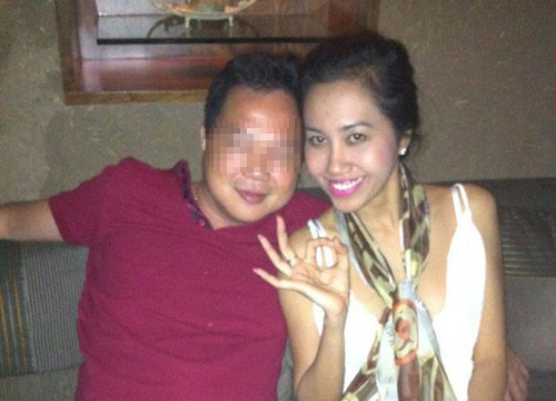 Người yêu Mỹ Xuân khoe trên trang cá nhân.  Mỹ Xuân tiết lộ hai người mới chỉ dừng ở mức hôn môi.