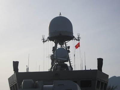 hệ thống radar của tàu tên lửa cao tốc BPS-500.