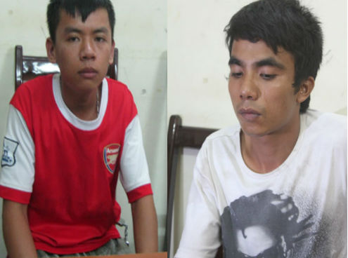 Táo tợn hơn đó là vụ nổ mìn tại tiệm vàng Hoàng Tín trên phố Nguyễn Thái Học, Hà Nội vào ngày 21/6 vừa qua. Để cướp được vàng, hung thủ không chỉ dùng vũ khí nóng mà còn thực hiện ý đồ có tổ chức. Tại cơ quan điều tra Tạ Văn Thanh (25 tuổi, huyện Yên Dũng, Bắc Giang) khai nhận: Để thực hiện âm mưu, Thanh đã mua 5kg thuốc nổ, kíp nổ, dao nhọn, dùi cui điện ở khu vực cửa khẩu Tân Thanh (Lạng Sơn). Anh ta mày mò để chế tạo mìn, sau đó rủ em trai là Tạ Hải Hà 20 tuổi (trái)  cùng đi cướp.