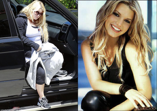 Cô ca sĩ bốc lửa Jessica Simpson vừa xuất hiện lần đầu sau khi sinh em bé. Tuy nhiên, thân hình đồ sợ của cô thực sự khiến công chúng phát hoảng.