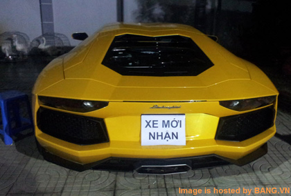 Hình ảnh siêu xe Lamborghini Aventador đầu tiên tại Việt Nam xuất hiện ngày 6/6.