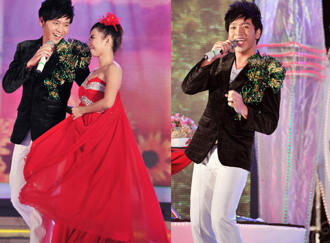 Đoạt giải Nhì cuộc thi Tiếng ca học đường và sở hữu giọng hát không tệ nhưng Bạch Công Khanh lại chọn cách hát nhép trên sân khấu Quà tặng tình yêu vào tháng 11/2011, phát sóng trực tiếp trên kênh truyền hình VTV9.