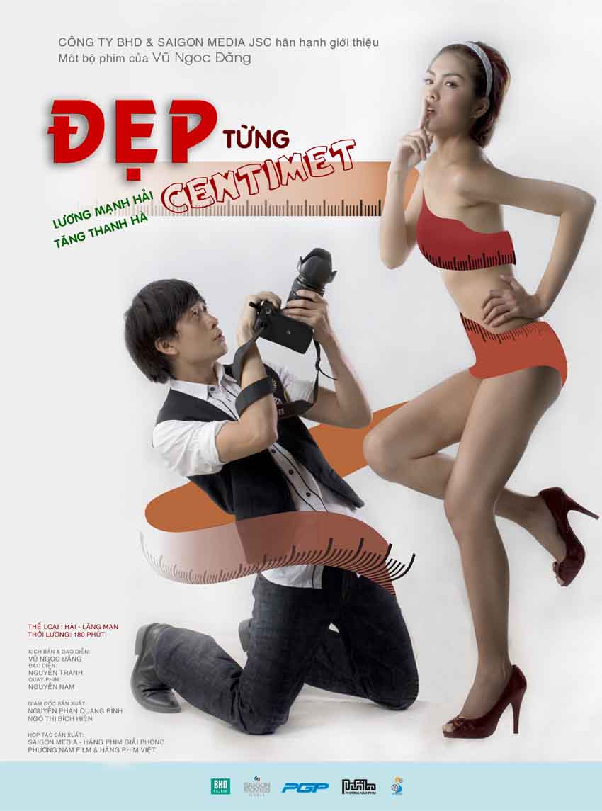 Với Đẹp từng centimet, đạo diễn Vũ Ngọc Đãng đã phá nát hình ảnh ngọc nữ Tăng Thanh Hà trước đó.