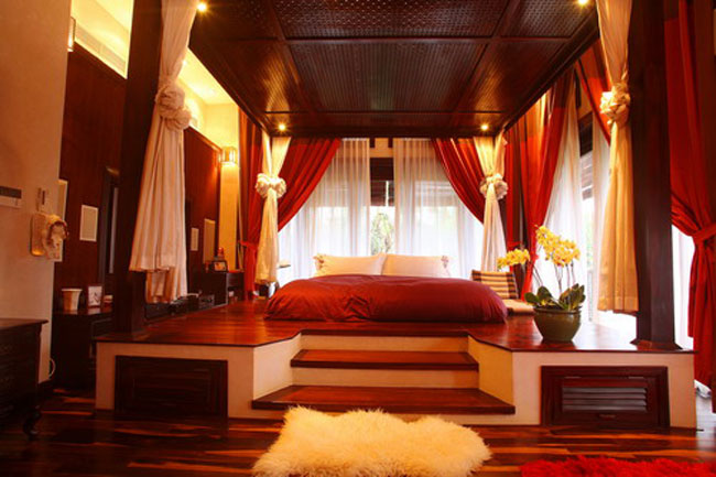 Phòng ngủ của vợ chồng Hà Kiều Anh như một thiên đường thu nhỏ. 