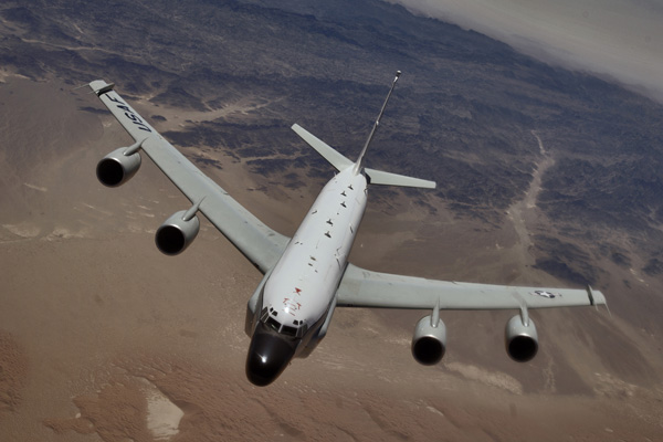 RC-135 vốn là loại máy bay dùng để trinh sát các nguồn phát xạ trên không, trên biển và trên mặt đất của Mỹ...
