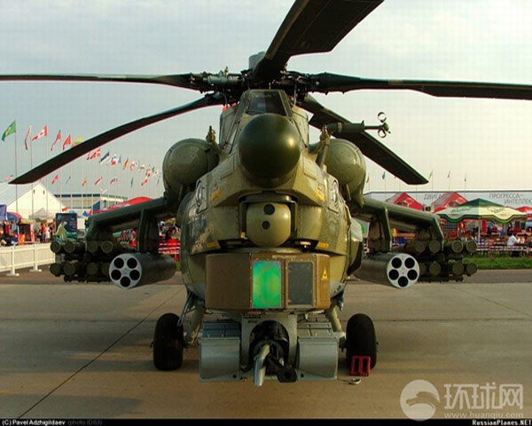 Ảnh cận Mi-28 dòng trực thăng được giới chức quân sự cũng như báo chí Trung Quốc đánh giá rất cao...