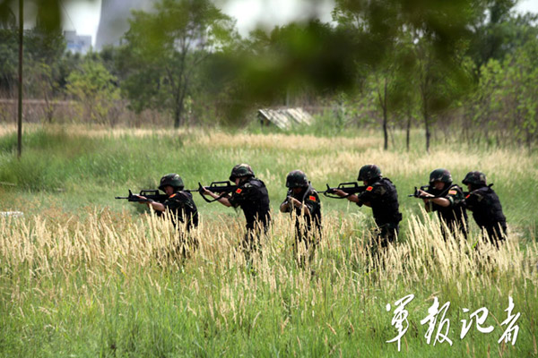 Hình ảnh đội quân tóc dài tham gia tập trận bắn đạn thật và tiến hành tác chiến theo nhóm...