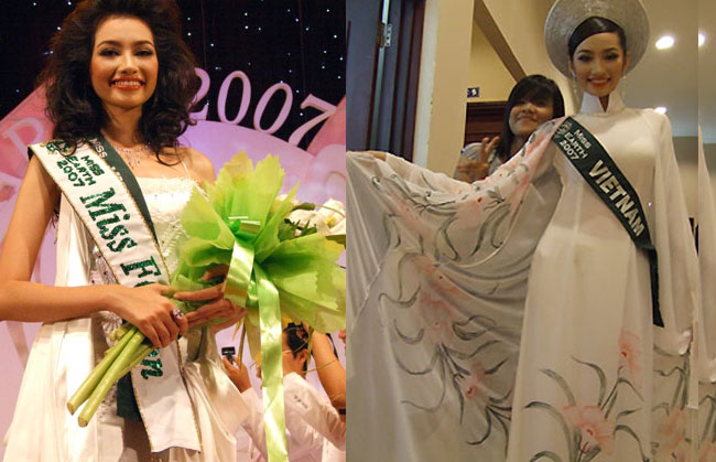 Năm 2007, nữ diễn viên Nhật ký Bạch Tuyết đại diện Việt Nam dự thi Miss Earth tổ chức tại Phillippines. Cô được đánh giá là ứng viên tiềm năng cho ngôi vô địch nhưng cuối cùng, Trúc Diễm chỉ 