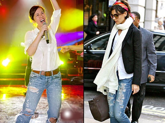 So sánh với Katie Holmes, nữ diễn viên hạng bình thường ở Hollywood, Diva hàng đầu Việt Nam nhìn lép vế hơn hẳn về gout ăn mặc.