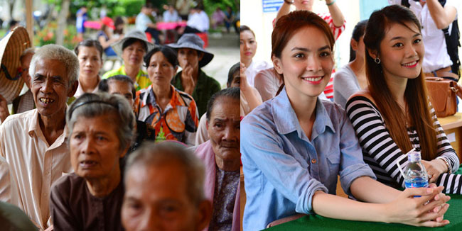 Dường như, ánh mắt của các người đẹp luôn luôn hướng về những ống kính máy ảnh để nụ cười thường trực luôn tươi cười rạng rỡ...