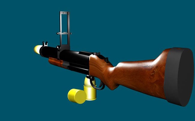M79 có một lá ở đầu ruồi, cho biết tầm nhìn phía sau xa đến 375 mét trong khoảng cách 25 mét. M79 là vũ khí phóng lựu cầm chính xác trong phạm vi 200 mét.