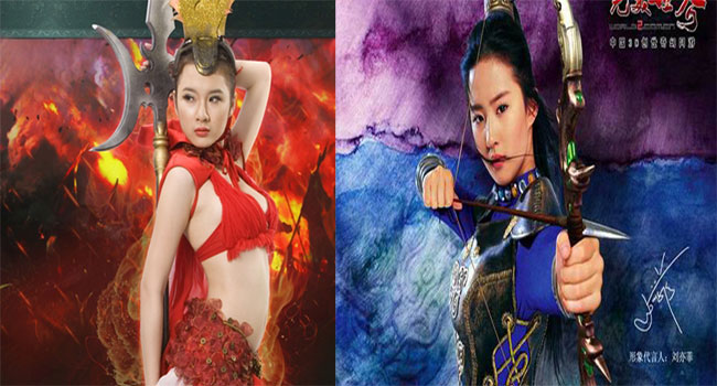 So với tạo hình của Lưu Diệc Phi trong vai hiệp nữ dũng khí, chắc chắn các game thủ sẽ xao xuyến hình ảnh chiến thần Lữ Bố của Angela Phương Trinh đầy sexy và gợi cảm. 