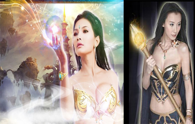 Cùng phong cách ăn mặc khá thoải mái, nhưng Ngọc Trinh của Ngạo Kiếm trở nên rực lửa với bộ ngực căng tròn, đầy sức sống, không thô ráp như một Tiêu Tường đầy quyền uy.