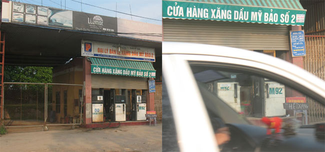 5h chiều ngày hôm qua (28/8), đại lý xăng dầu bán lẻ Mỹ Bảo số 2 tại Thanh Lương - Bích Hòa - Thanh Oai cũng đóng cửa với lý do hết xăng