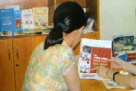 Chị Nhạn đau xót tại trung tâm tư vấn