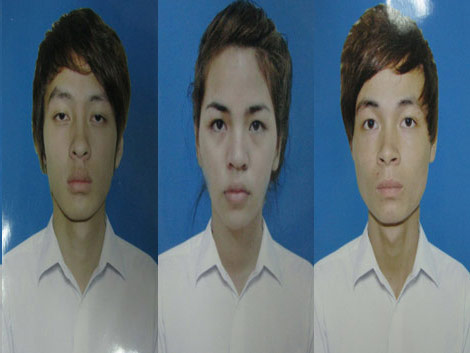  Nguyễn An Khang, Phạm Thị Hà, Nguyễn Văn Chiến tại cơ quan công an