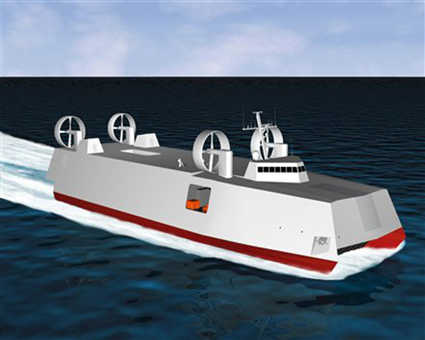 Tàu đổ bộ đệm khí khổng lồ T-CRAFT mới của Hải quân Mỹ đang làm giới quân sự Trung Quốc hết sức lo ngại