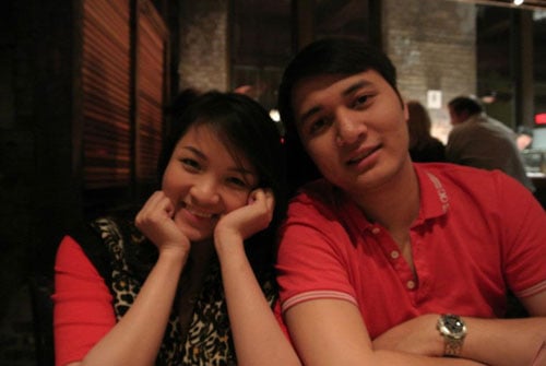 Gần đây nhất, Thuỷ top thân mật bên anh chàng có nickname Mèo Nâu.