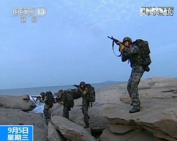 Trung Quốc đang huy động tất cả các quân khu của mình tập trận chiếm đảo với tần số cao nhất có thể