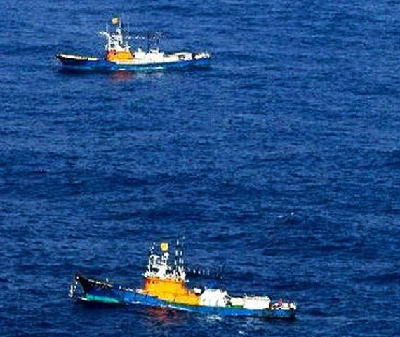 Hãng tin NHK cuối ngày 20/9 đưa tin, các tàu công vụ Trung Quốc (Hải giám và Ngư chính) đã thực hiện việc 
