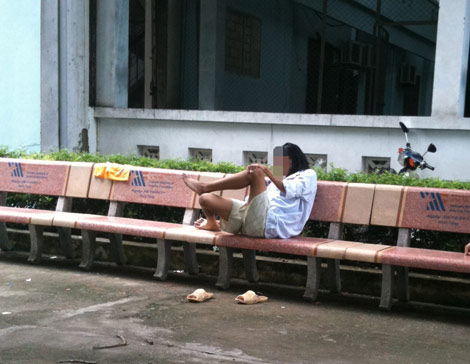 Chị Hằng đang điều trị tại Bệnh viên Tâm thần