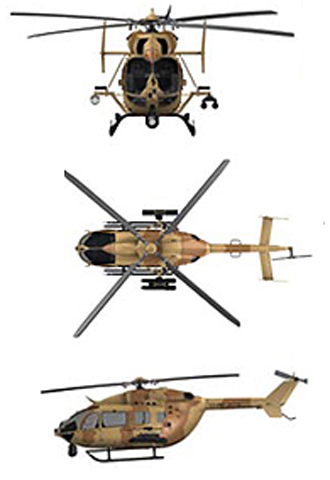Hình vẽ thiết kế của trực thăng trinh sát AAS-72X...