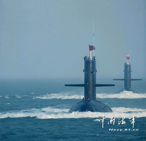Báo chí Trung Quốc cho hay những tầu ngầm chạy bằng động cơ diesel và tầu ngầm hạt nhân chiến lược của nước này sẽ tạo thành một sức mạnh khủng khiếp từ dưới lòng biển sâu uy hiếp kẻ địch...