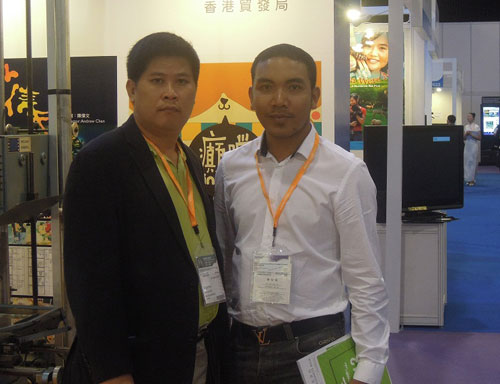 Phước Sang và doanh nhân Chung Minh.