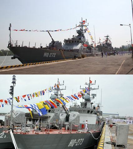 Tàu pháo TT400TP HQ-272 và HQ-273 Việt Nam tự đóng