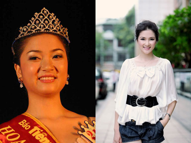     Hoa hậu Nguyễn Thị Huyền cũng có sự thay đổi rất lớn so với thời đăng quang hoa hậu.