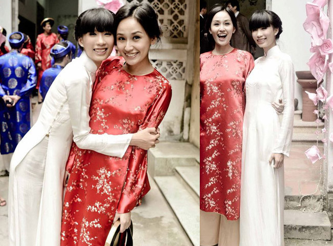 Dù bị mọi người trêu đùa làm phù dâu dễ bị muộn chồng nhưng HH Mai Phương Thúy vẫn hồ hởi bay từ Sài Gòn ra Hà Nội để chứng kiến giây phút trọng đại của bạn thân.