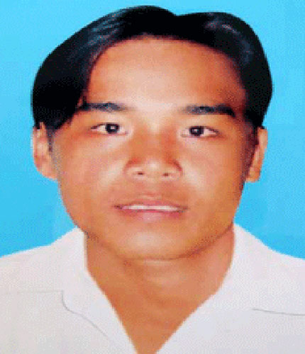 Đối tượng Nguyễn Văn Phước tại cơ quan công an