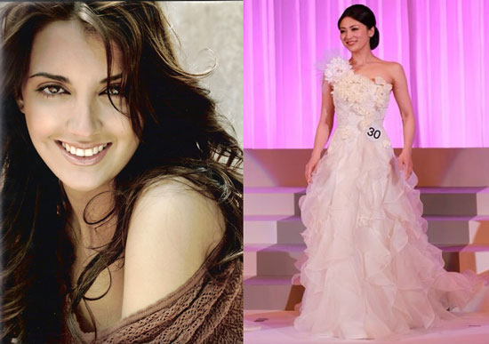 Ikumi Yoshimatsu và HHQT 2007 Priscila Perales.