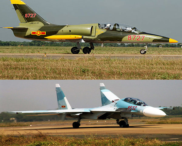 Máy bay chiến đấu Su-30MK2V và máy bay huấn luyện L-39 tốt nhất của Không quân Việt Nam