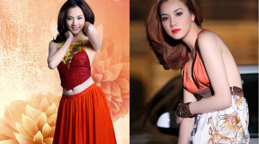Dù diện áo yếm hay kiểu váy thiết kế cách điệu từ áo yếm, người mẫu Trang Nhung đều toát lên vẻ đẹp khiến người đối diện mê mẩn.