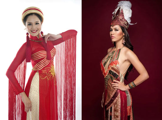 Cùng ngày khi Á hậu Hoàng Anh lên đường dự thi Hoa hậu Trái Đất 2012 thì bộ trang phục dân tộc mà cô dự thi phần thi Trang phục dân tộc tại cuộc thi năm nay cũng chính thức được hé lộ.