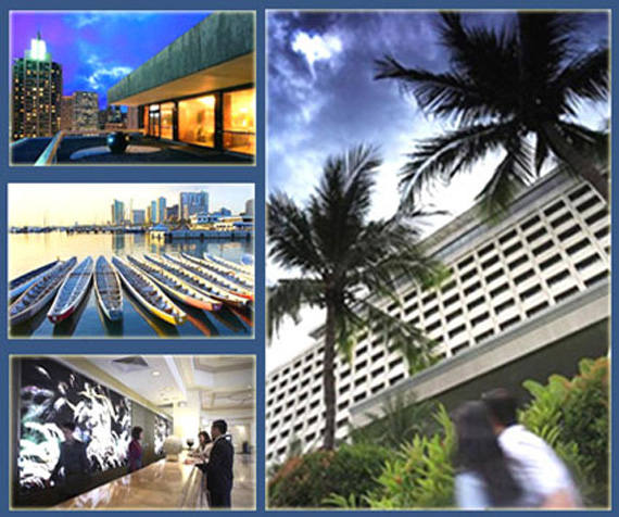 Intercontinental Manila được kiến trúc sư tầm cỡ Leandro Locsin của Philippines thiết kế, là biểu tượng của niềm tự hào cho khu trung tâm tài chính và thương mại danh tiếng của thành phố Makati.