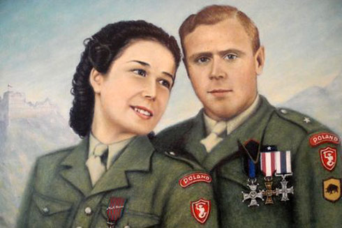  Danuta Maczka gặp chồng Jerzy Gradosielski khi hai người đang trong quân ngũ của Tướng Anders.