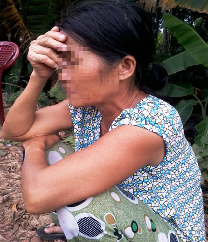 Bà Mãi đau đớn khi đứa cháu vô tội bị chết.