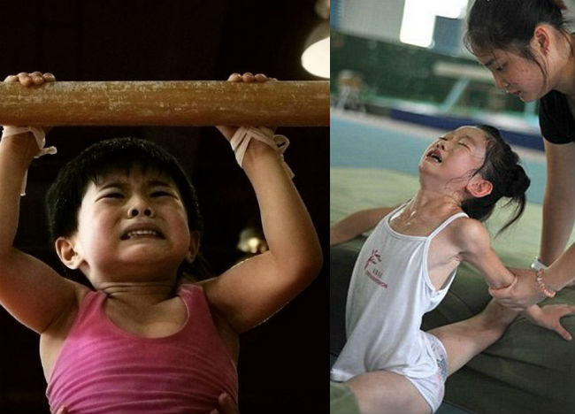  Trong lĩnh vực thể thao cũng vậy. Những hình ảnh khổ luyện của các VĐV ‘nhí’ tại Trung tâm thể dục Nam Ninh thuộc thành phố Nam Ninh, Trung Quốc, là một trong những minh chứng lí giải thành tích đáng kinh ngạc của đất nước đông dân số 1 thế giới này trong các kỳ Olympic gần đây. 