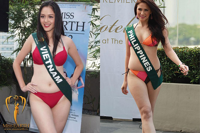    Lập tức cô được xếp vào hàng những hoa hậu thừa mỡ ở Miss Earth 2012 cùng với người đẹp nước chủ nhà.