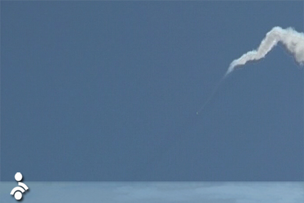 Tên lửa YZ3 rời bệ phóng săn mục tiêu trong một buổi diễn tập gần đây...