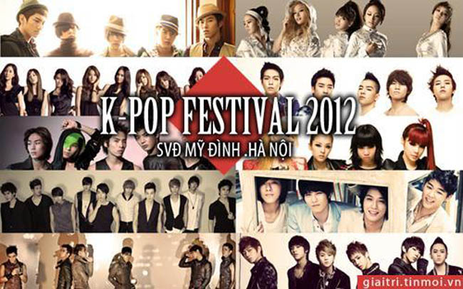 Kpop Festival 2012 diễn ra ngày 29/11 tại sân vận động Mỹ Đình được xem là chương trình giao lưu âm   nhạc hoành tráng nhất năm nay được tổ chức nhân kỷ niệm 20 năm thiết lập quan hệ ngoại giao   Việt Nam - Hàn Quốc